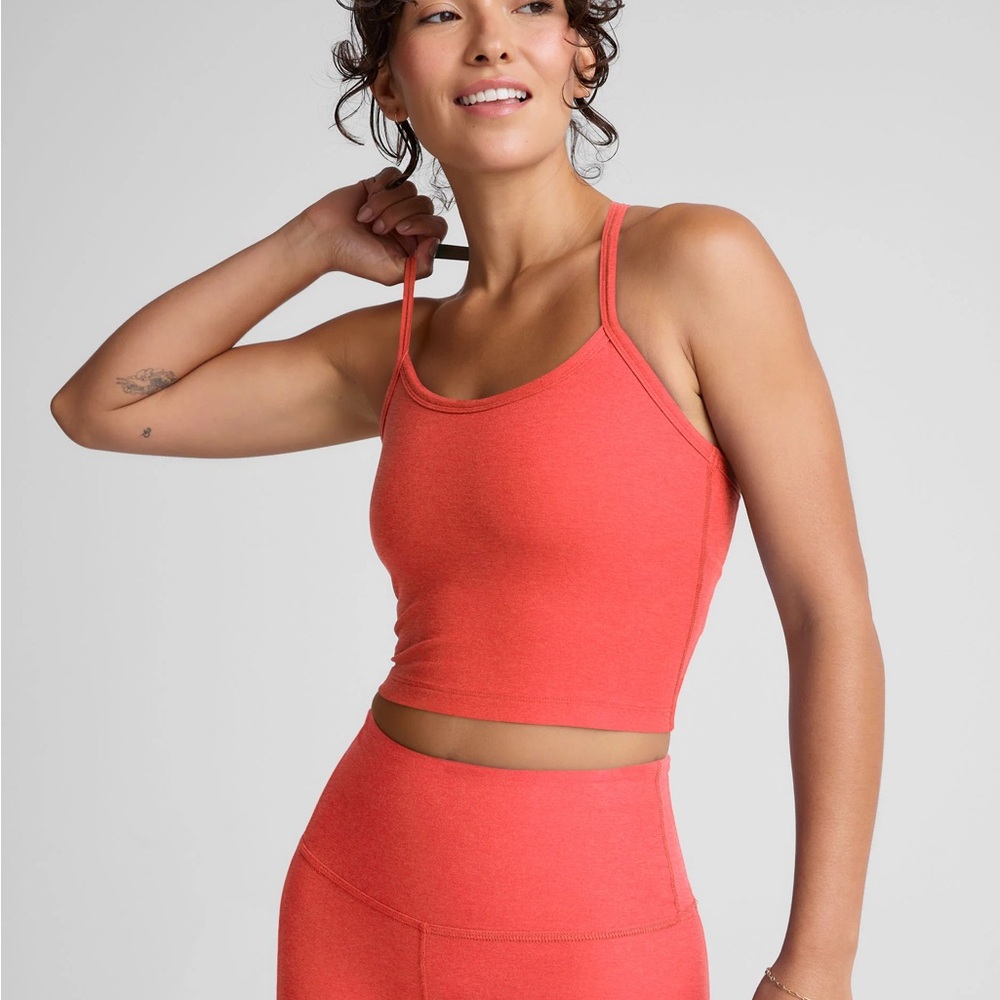 Beyond Yoga Coral Glow Heather Set